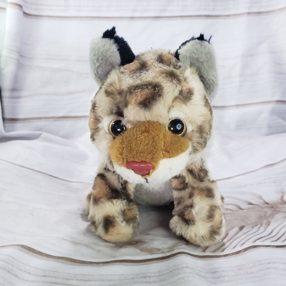 Wild Republic Bobcat Lynx Plush Stuffed Toy 7 Inch 2019 Spotted - Picture 10 of 10